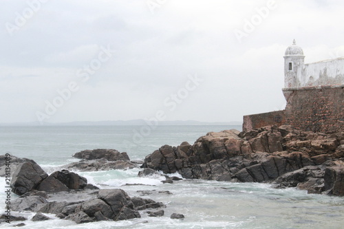 sea, lighthouse, coast, ocean, beach, landscape, water, coastline, nature, rocks, cliff, sky, waves, blue, rock, island, travel, wave, cliffs, shore, summer, light, coastal, house, sand