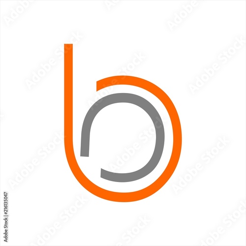 bo, bc, ba, bb initials line art geometric company logo