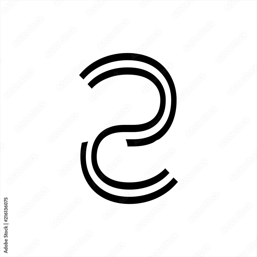 zz, czc, z, zcc initials line art geometric company logo