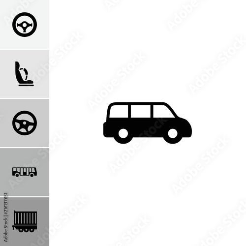 Collection of 6 auto filled icons
