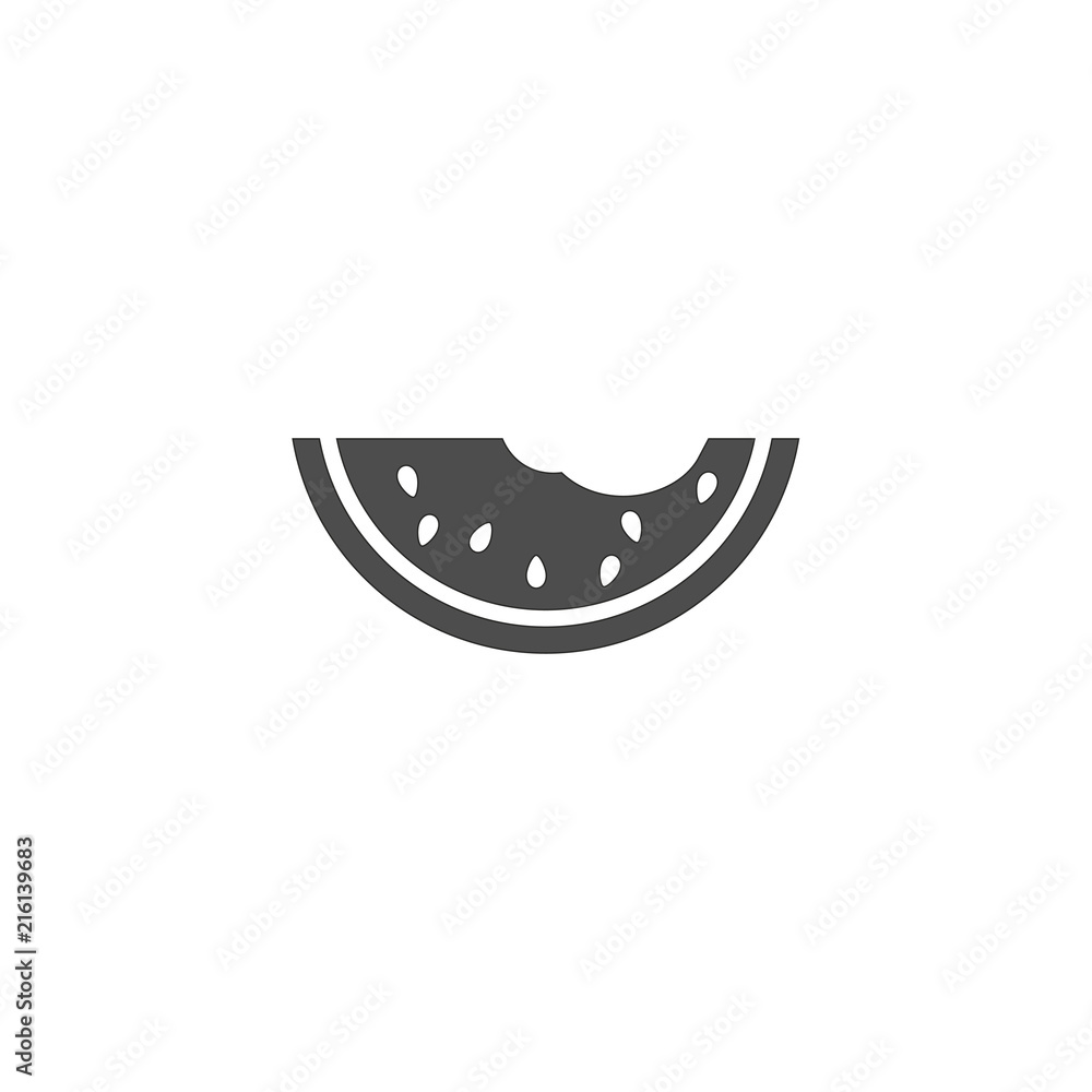 Watermelon summer vector icon Watermelon summer vector icon