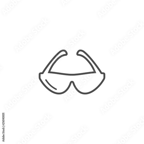 Spectacles vector icon