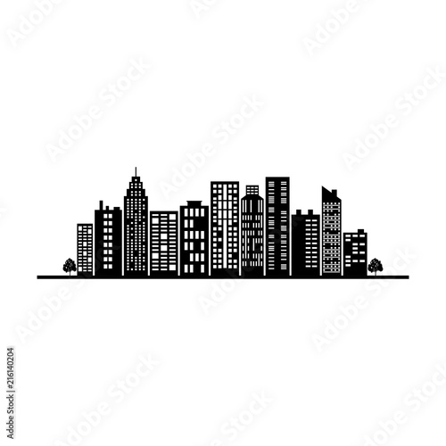 City skylines vector icon