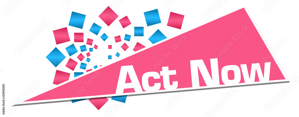 Act Now Pink Orange Circular Triangle Act Now Pink Orange Circular Triangle