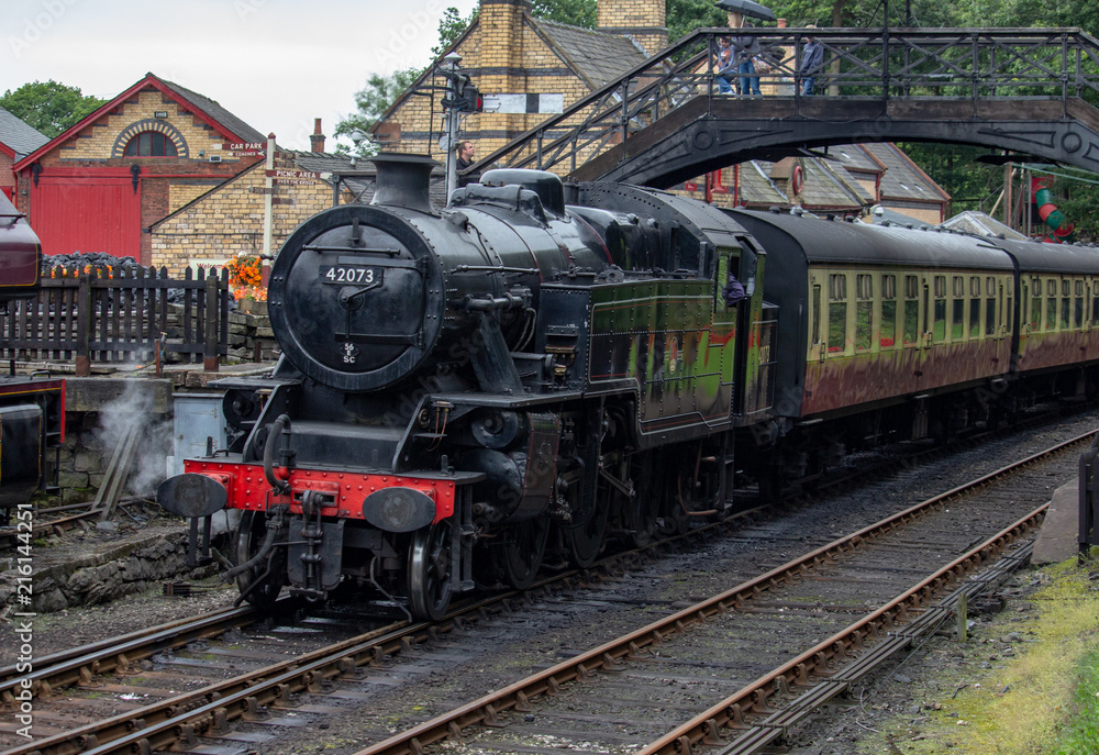 Fototapeta premium Stary pociąg parowy