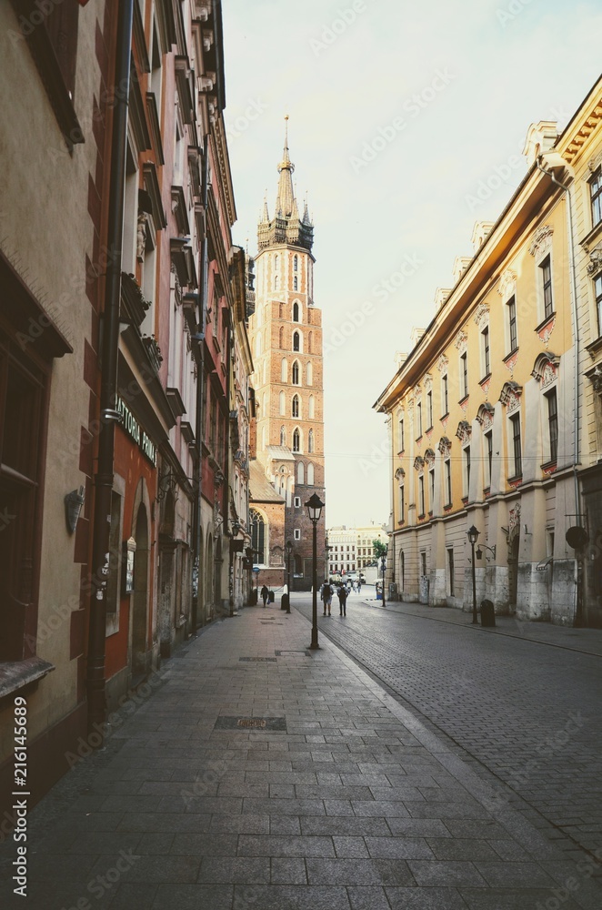 Street view of Krakow