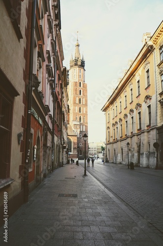Fototapeta Naklejka Na Ścianę i Meble -  Street view of Krakow