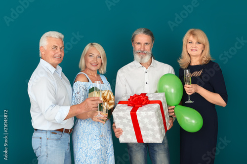 Mature people with glasses ...