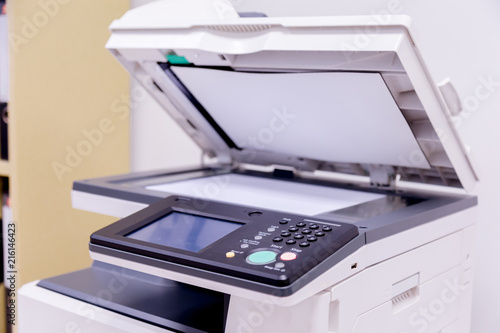 Printer scanner laser copy machine supplies in office.