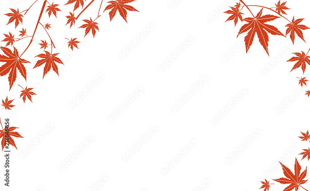 紅葉 シルエット Stock Vector Adobe Stock