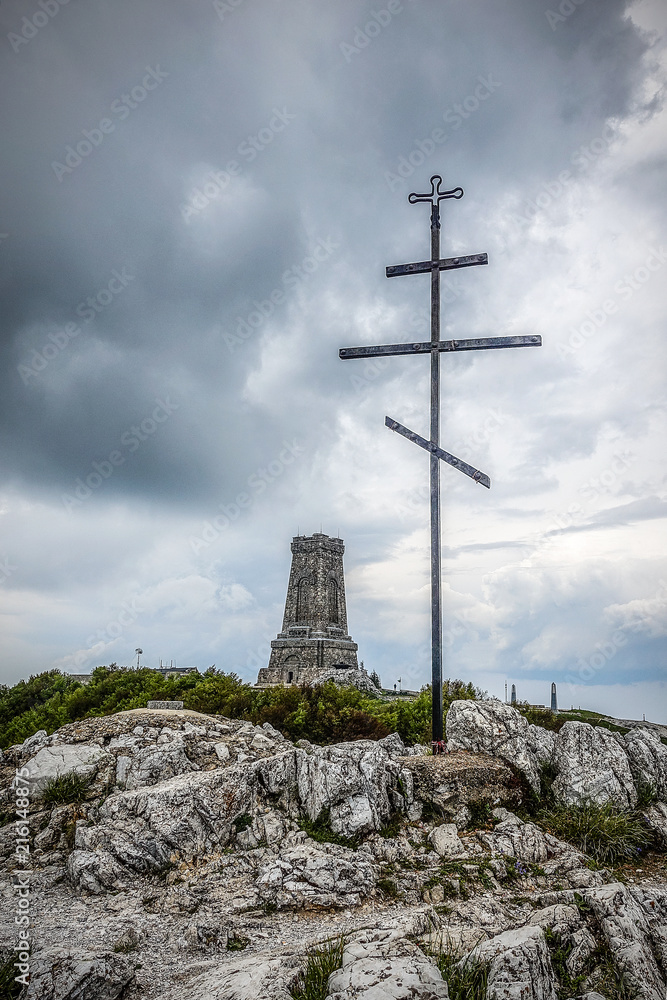 Monument of mount  Shipka, the symbol of Bulgarian liberty