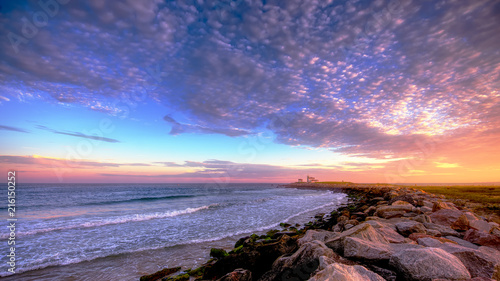 Bild auf Leinwand Watch Hill Lighthouse at Sunset