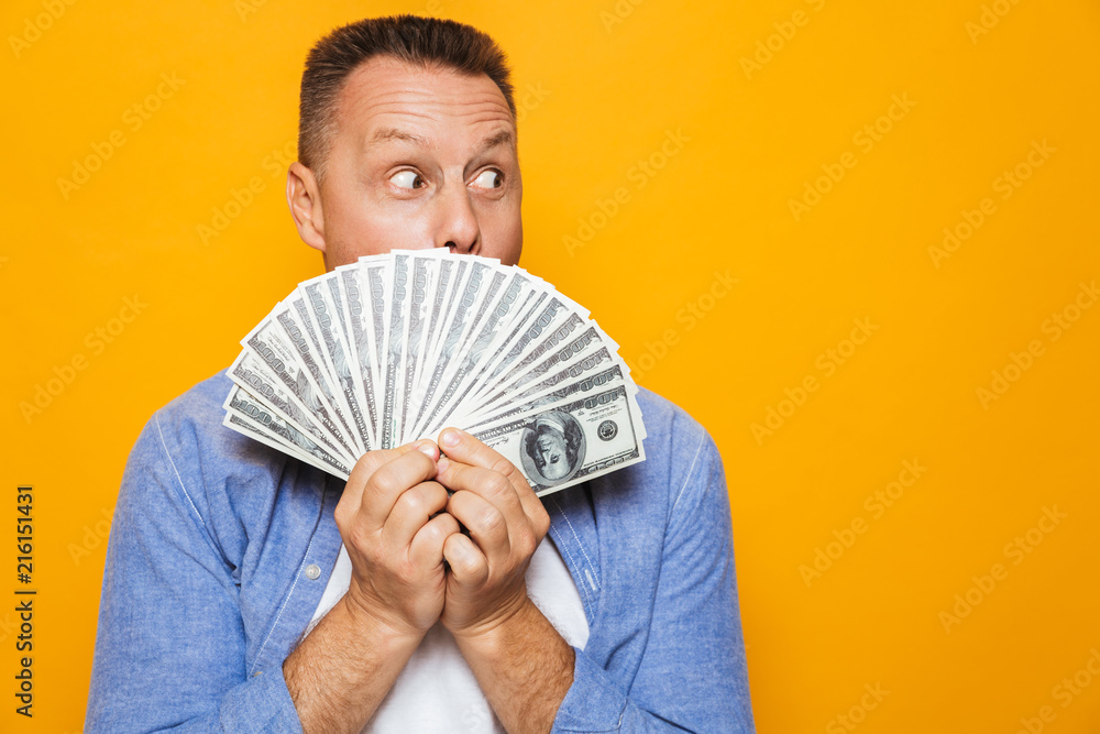 Portrait of a surprised middle aged man Portrait of a surprised middle aged man