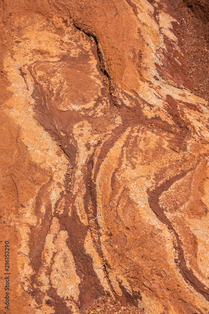 Naklejka premium Sandstone Rock Formation Texture