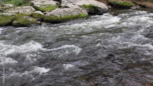 A flowing stream at McConnells Mill State Park photo