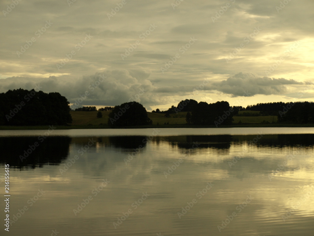 Naklejka premium sunset 
