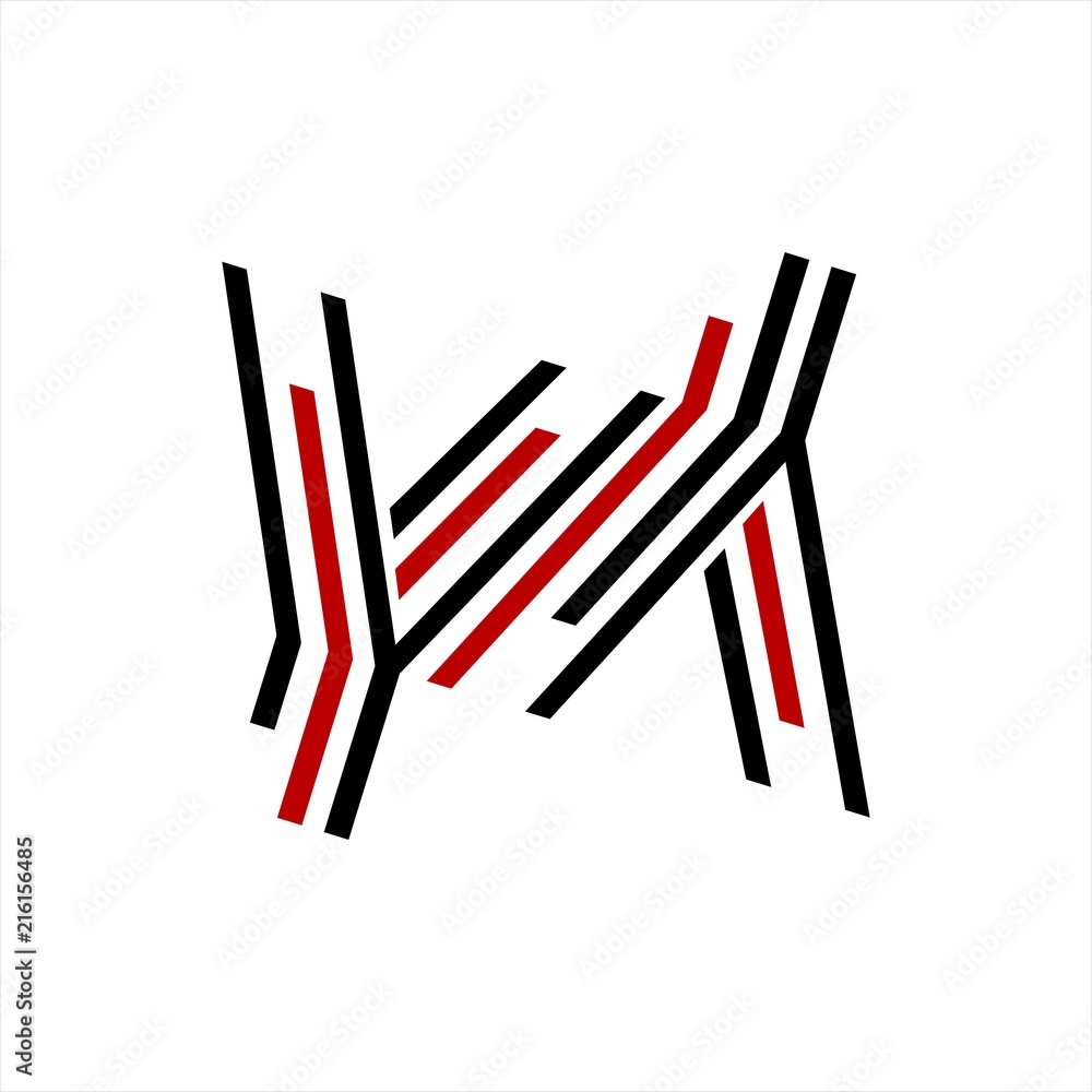 ywy, yy initials line art geometric company logo - obrazy, fototapety, plakaty 