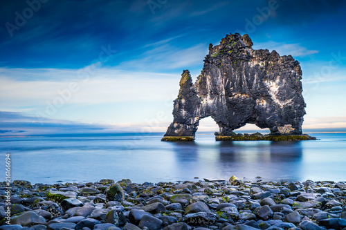 Hvitserkur basalt stack in North-West Iceland