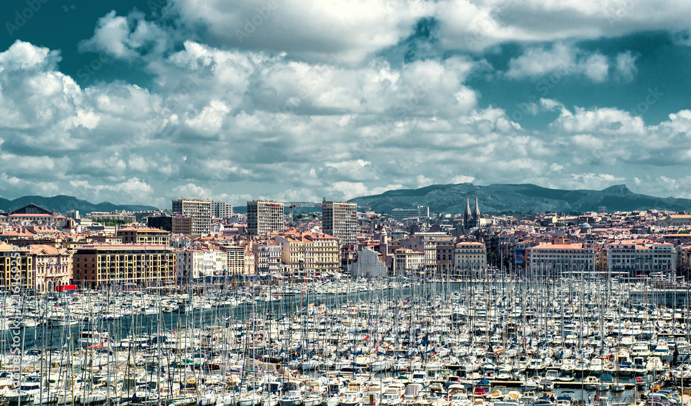 Obraz premium Old port of Marseille, France