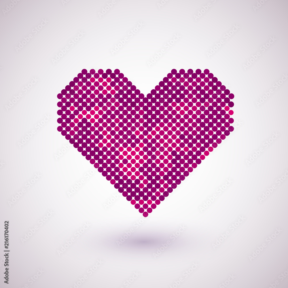 Heart with halftone effect