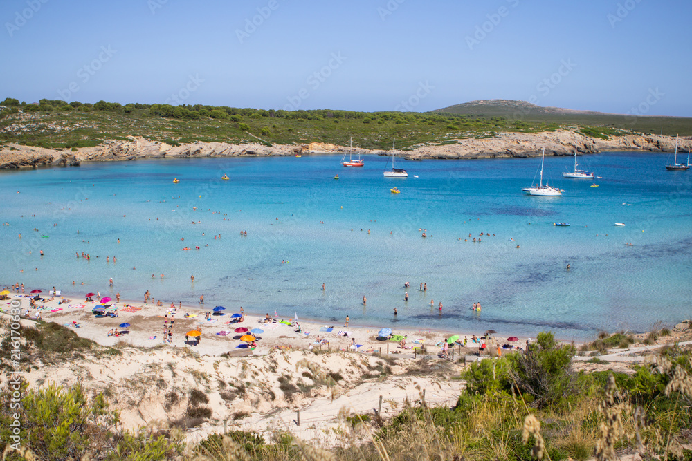Obraz premium Son Parc beach in Menorca, Spain