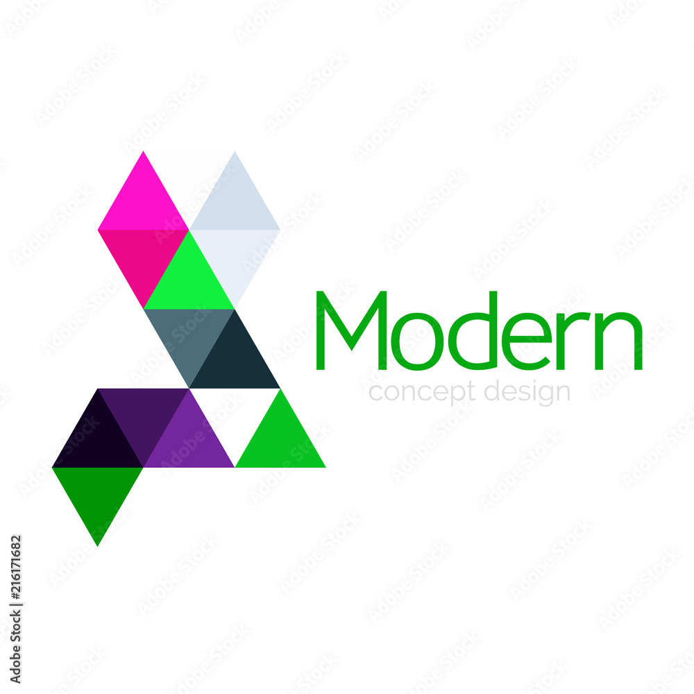 Triangle shape design abstract business logo icon design. Company logotype branding emblem idea Triangle shape design abstract business logo icon design. Company logotype branding emblem idea
