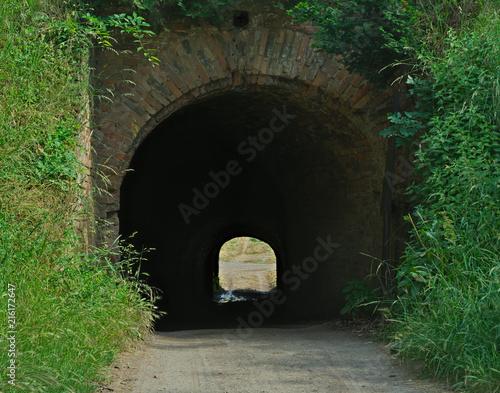 Fototapeta Naklejka Na Ścianę i Meble -  Tunnel at Petrovaradin fortress in Novi Sad, Serbia