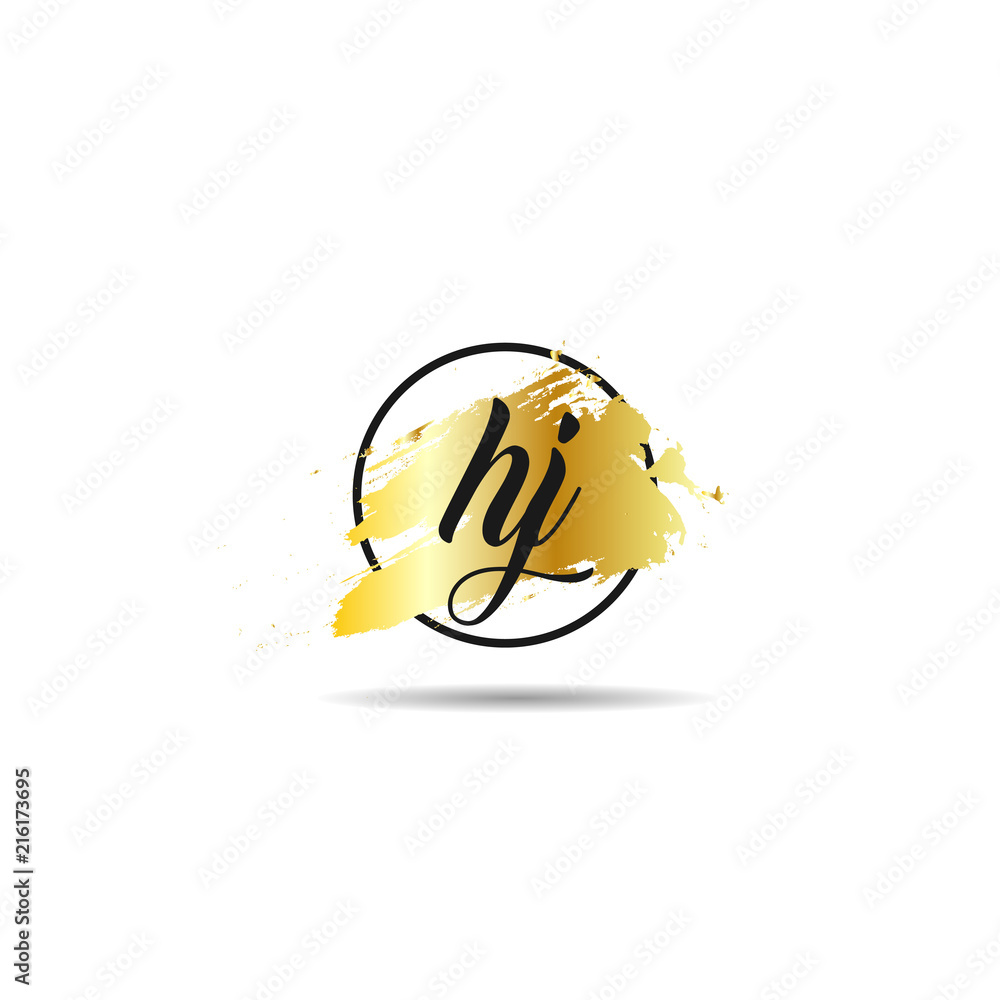 Initial Letter HJ Logo Template Design Initial Letter HJ Logo Template Design