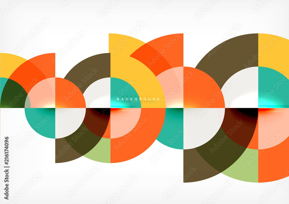 Modern circle abstract background Modern circle abstract background