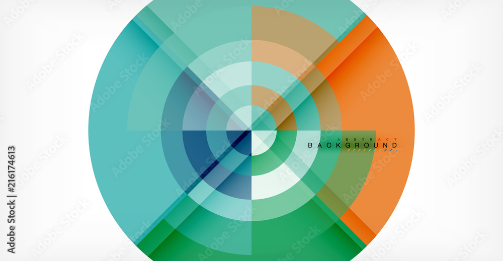 Vector circle abstract background