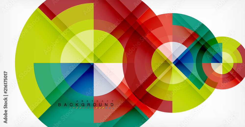 Vector circle abstract background