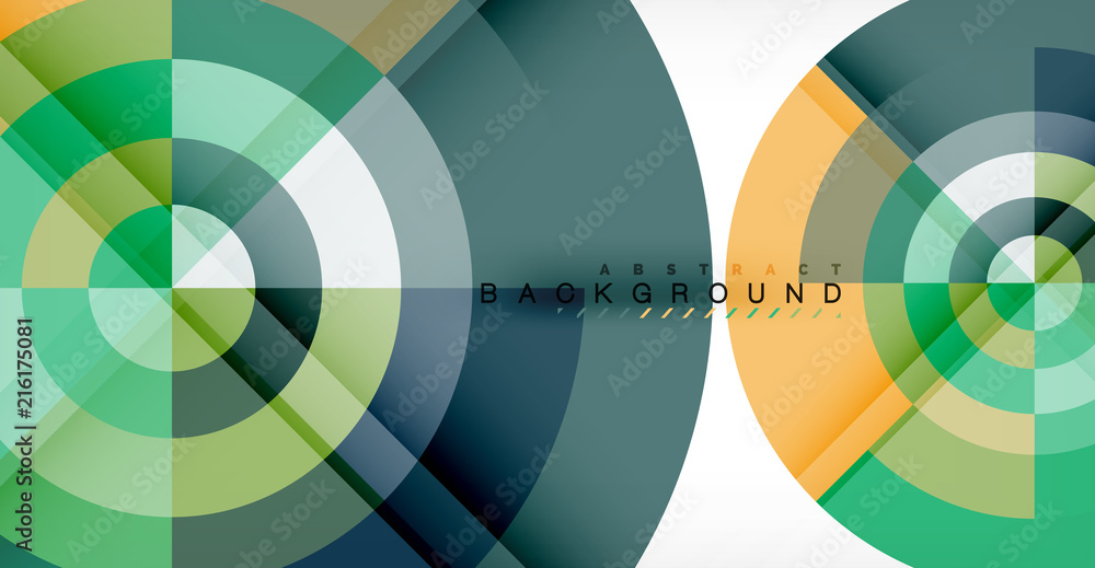 Fototapeta premium Vector circle abstract background