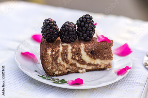 Cake with big berries