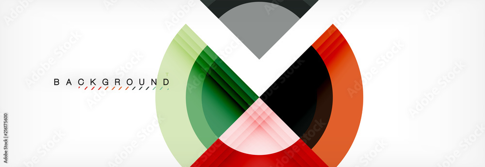 Vector circular geometric abstract background Vector circular geometric abstract background
