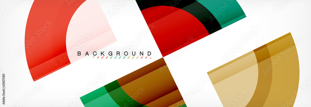 Vector circular geometric abstract background Vector circular geometric abstract background