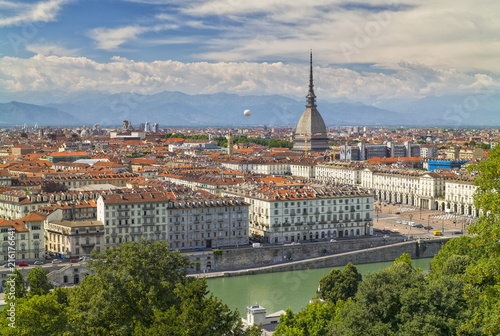 summers day in Turin in Italy