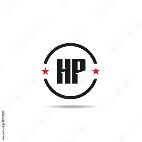 Free Download Initial Letter HP Logo Template Design - GFXLoad