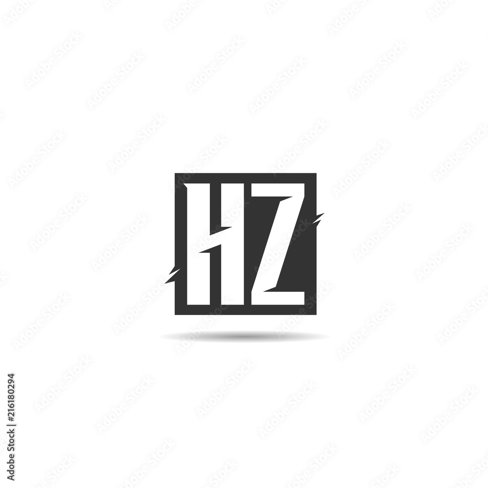 Initial Letter HZ Logo Template Design Initial Letter HZ Logo Template Design