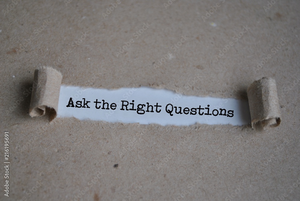 Ask the right questions - obrazy, fototapety, plakaty 
