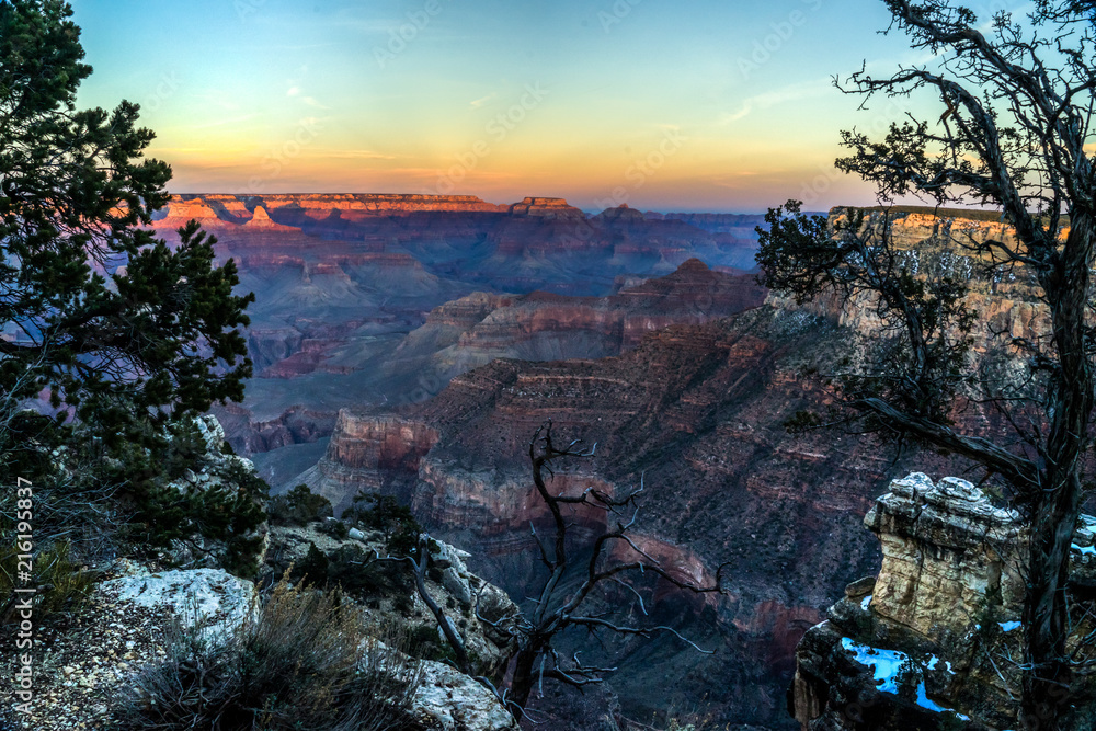 Sunset Over Grand Canyon 