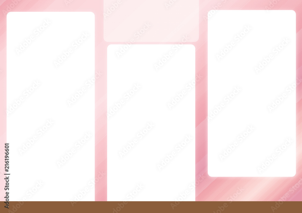 Simple pink brochure template