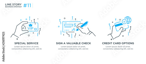 Set of illustrations concept with business concept. Workflow, growth, graphics. Business development, milestones, start-up. linear illustration Icons infographics. Landing page site print poster. Line