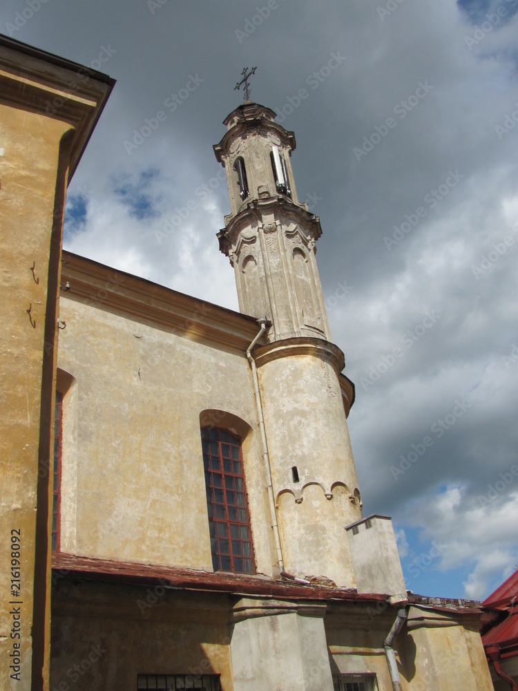 The tower of the cathedral in Vilnius