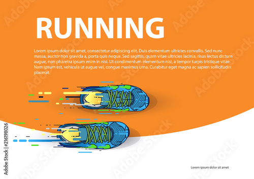 Sports poster running event
