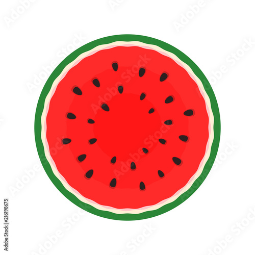 Watermelon icon in a flat style