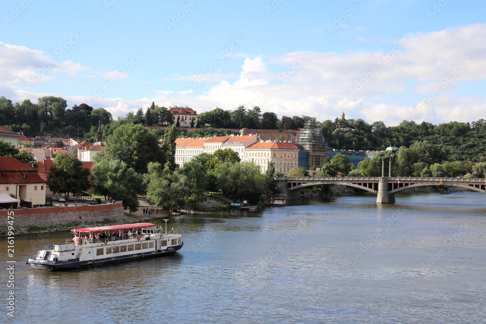 Amazing views of the Vltava River and its vicinities. Amazing views of the Vltava River and its vicinities.