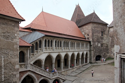 Corvin Castle Castelul Huniazilor in Hunedoara, Romania.