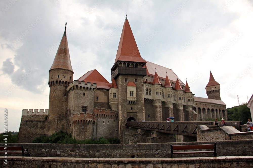 Corvin Castle Castelul Huniazilor in Hunedoara, Romania.