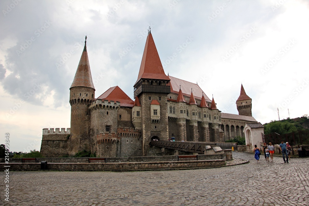 Corvin Castle Castelul Huniazilor in Hunedoara, Romania.