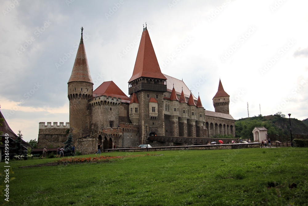 Corvin Castle Castelul Huniazilor in Hunedoara, Romania.